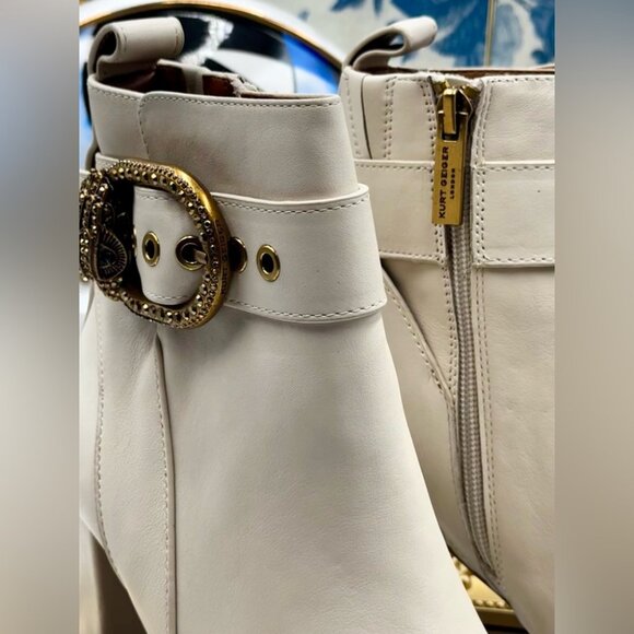 🆕 KURT GEIGER LONDON 🧿 NWOT Mayfair Ankle Boot, Bone - Sz 36 - Picture 6 of 15